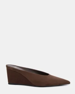 BOND ESPRESSO SUEDE Wedge Heels