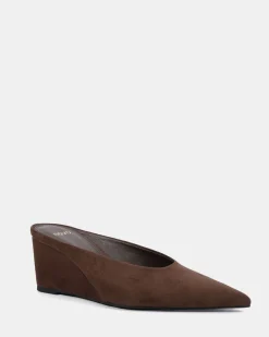BOND ESPRESSO SUEDE Wedge Heels