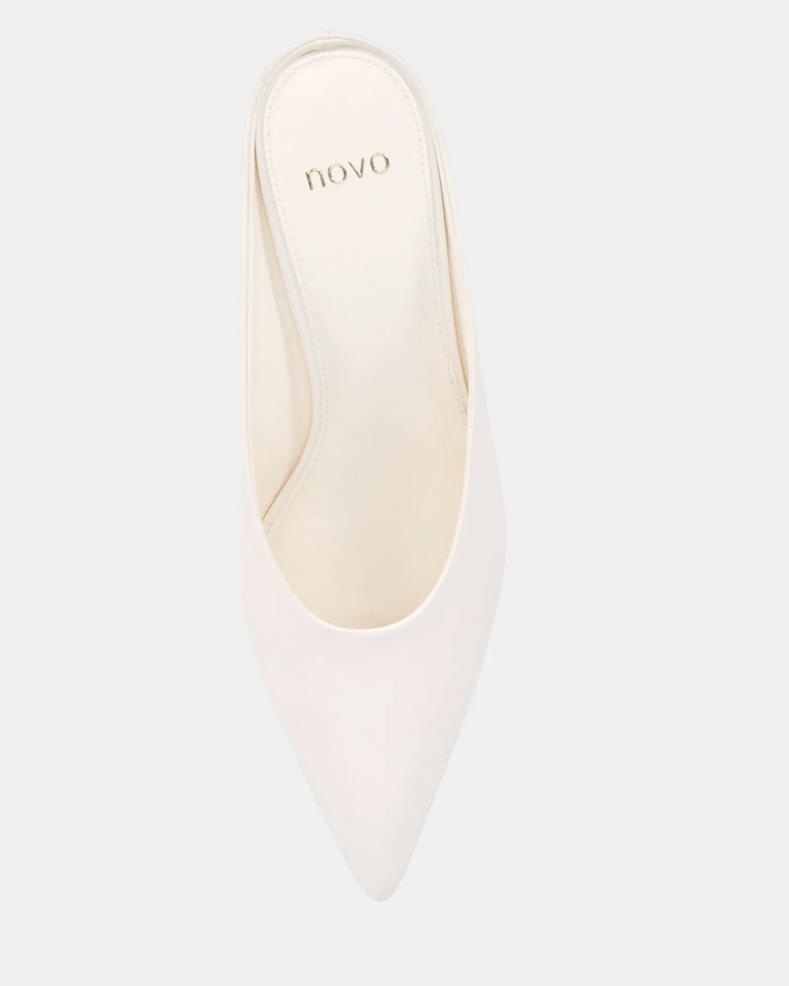BOND White Smooth Wedge Heels