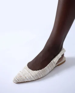 CADANCE NATURAL TWEED Ballet Flats