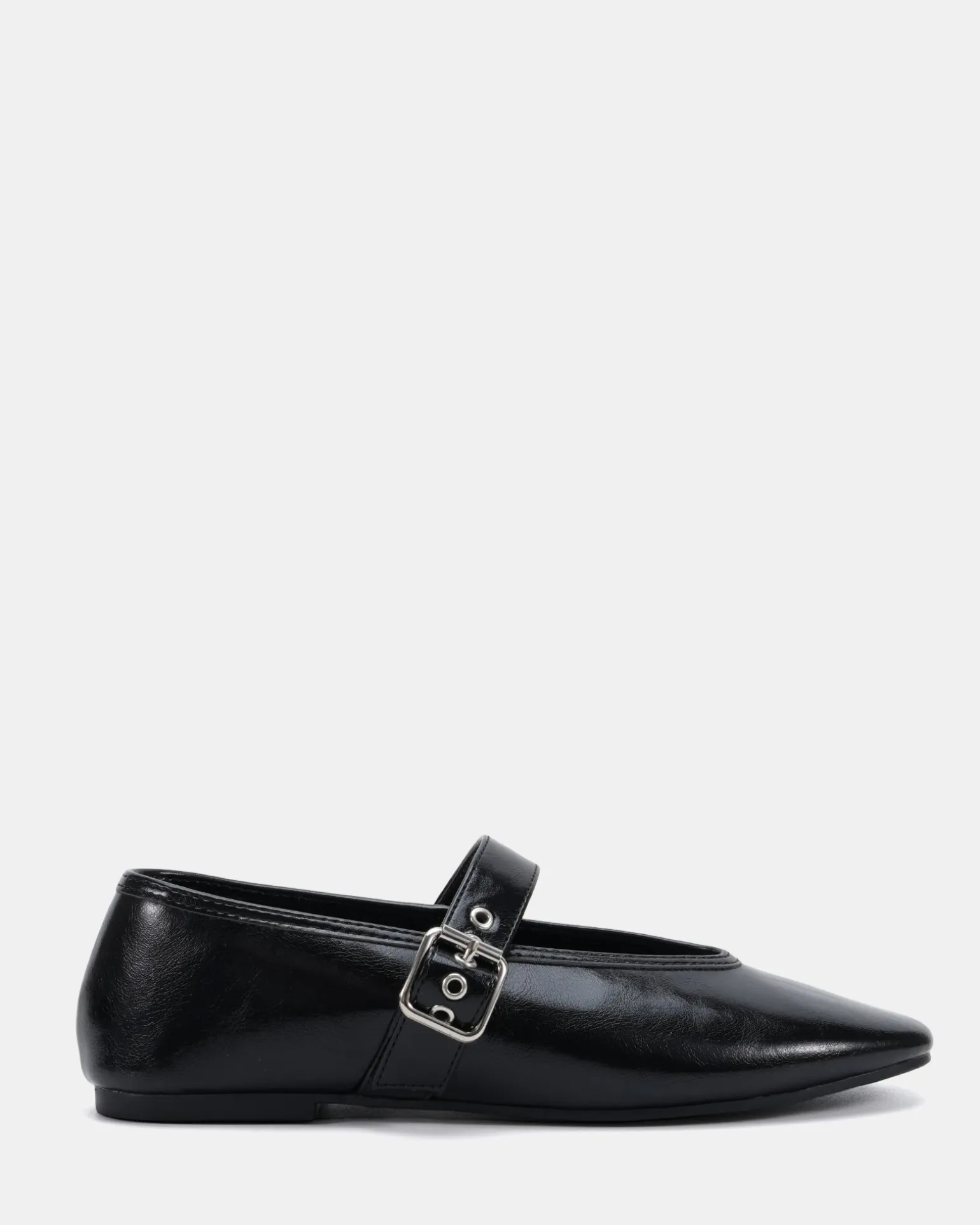 CADE BLACK CRINKLE Ballet Flats