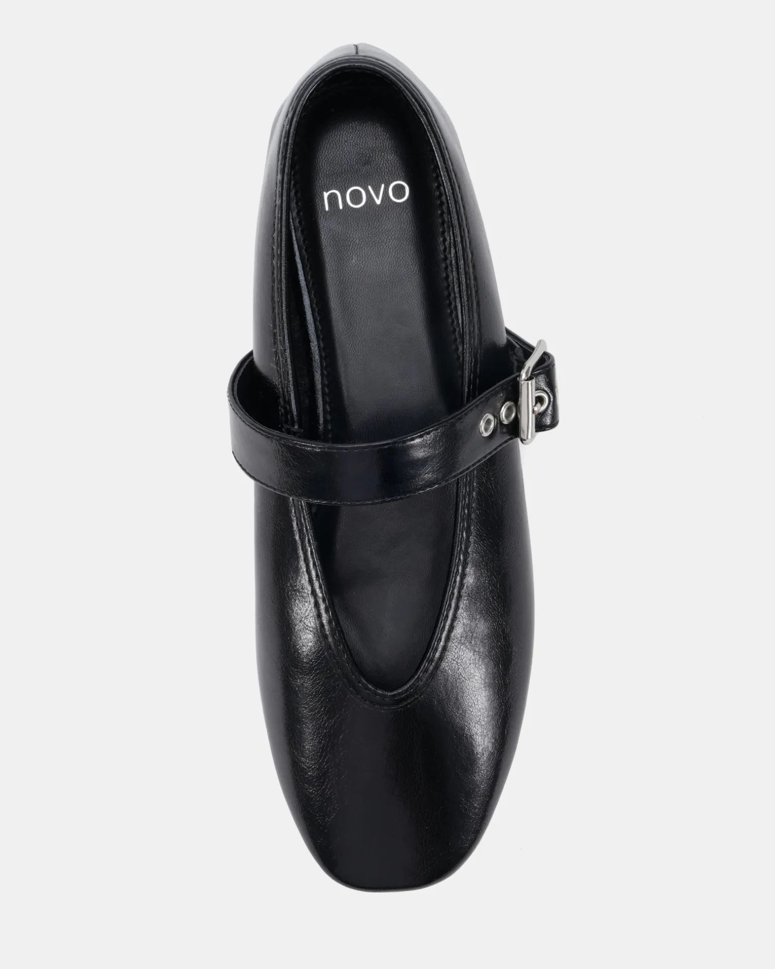 CADE BLACK CRINKLE Ballet Flats