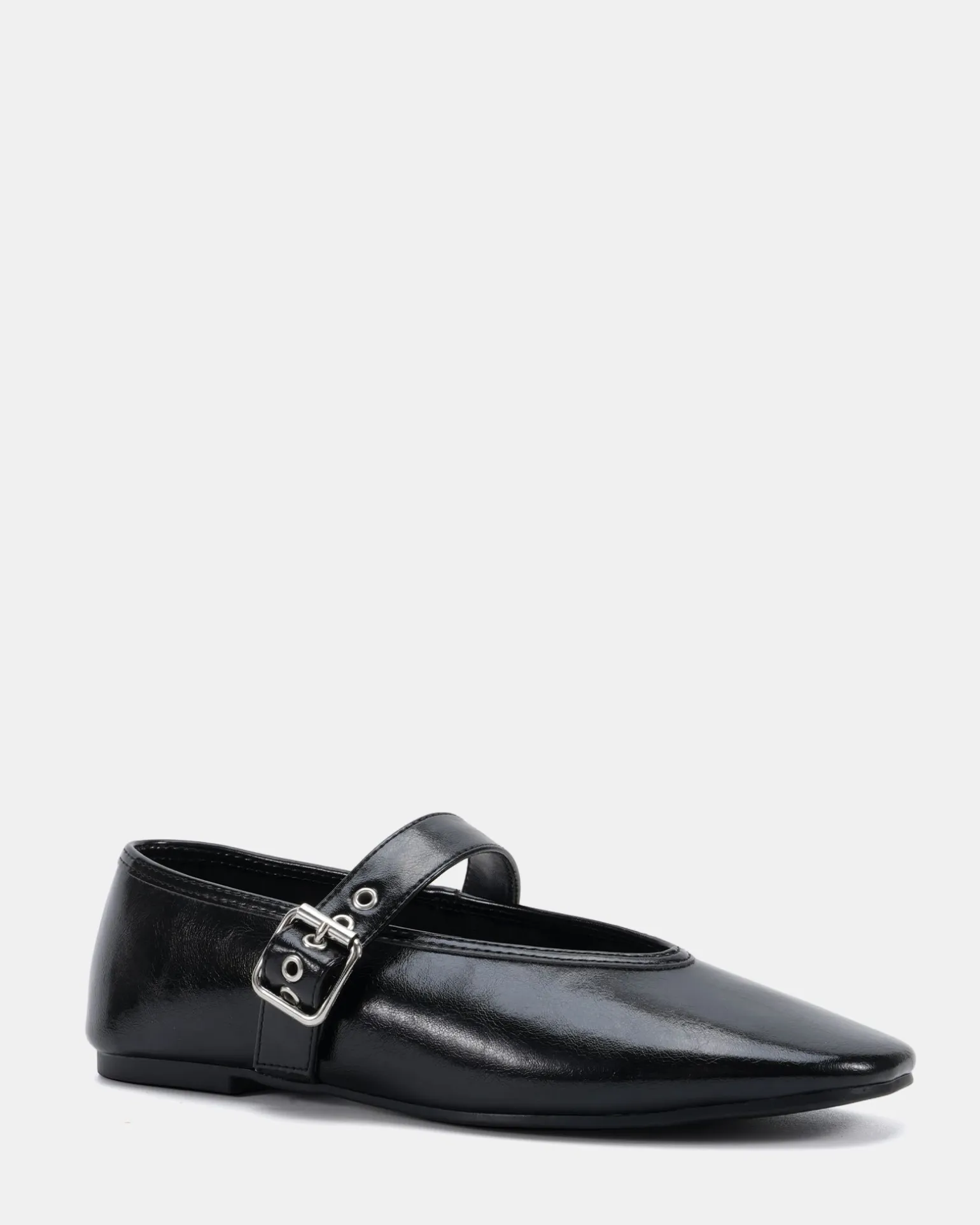 CADE BLACK CRINKLE Ballet Flats