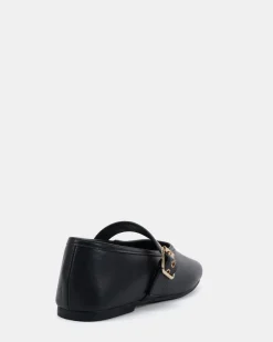 CADE Black Smooth Ballet Flats