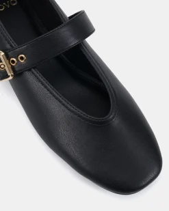 CADE Black Smooth Ballet Flats