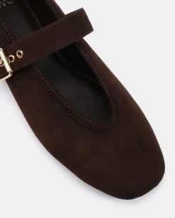 CADE ESPRESSO SUEDE Ballet Flats