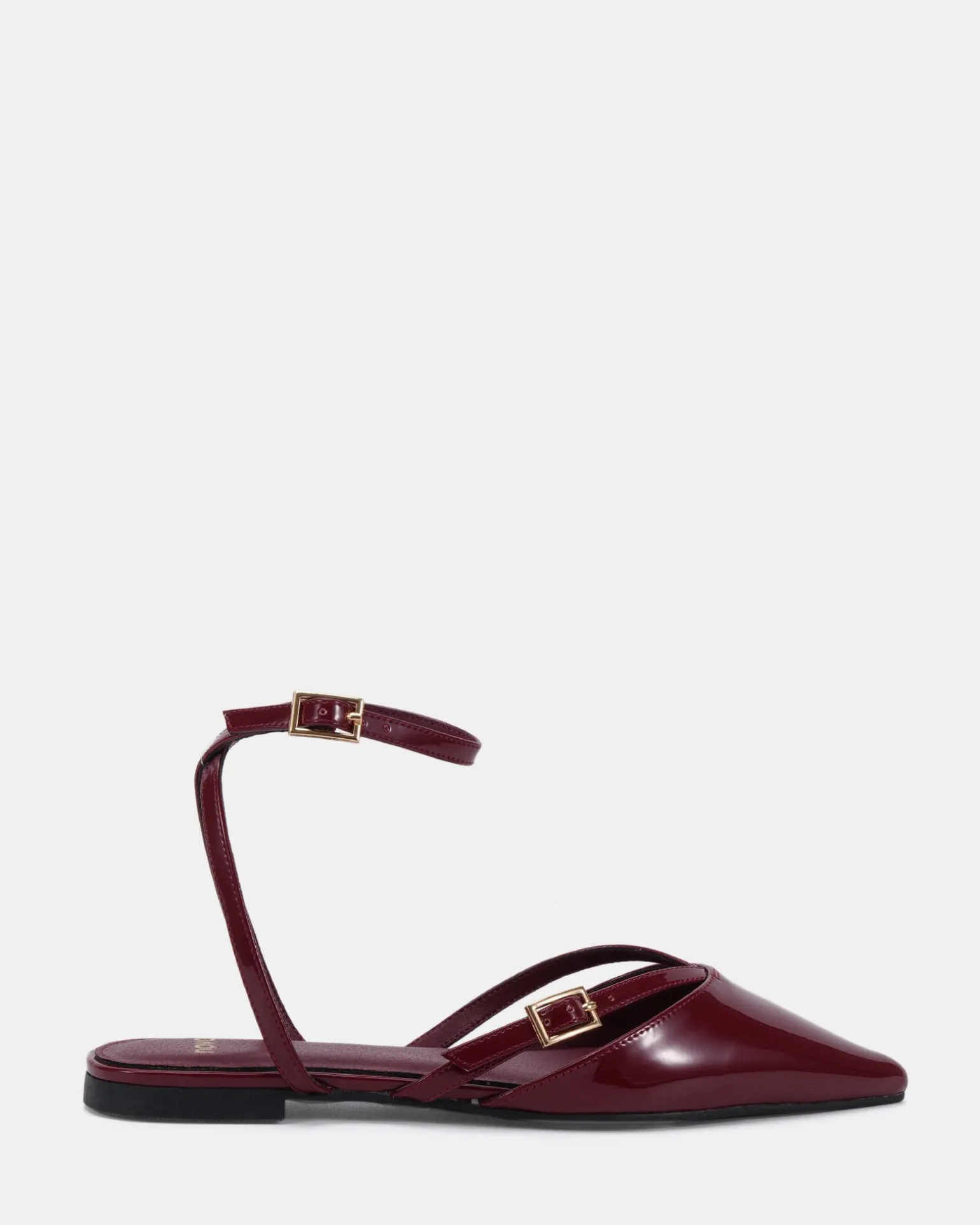 CALANTHE DEEP RED PATENT Ballet Flats