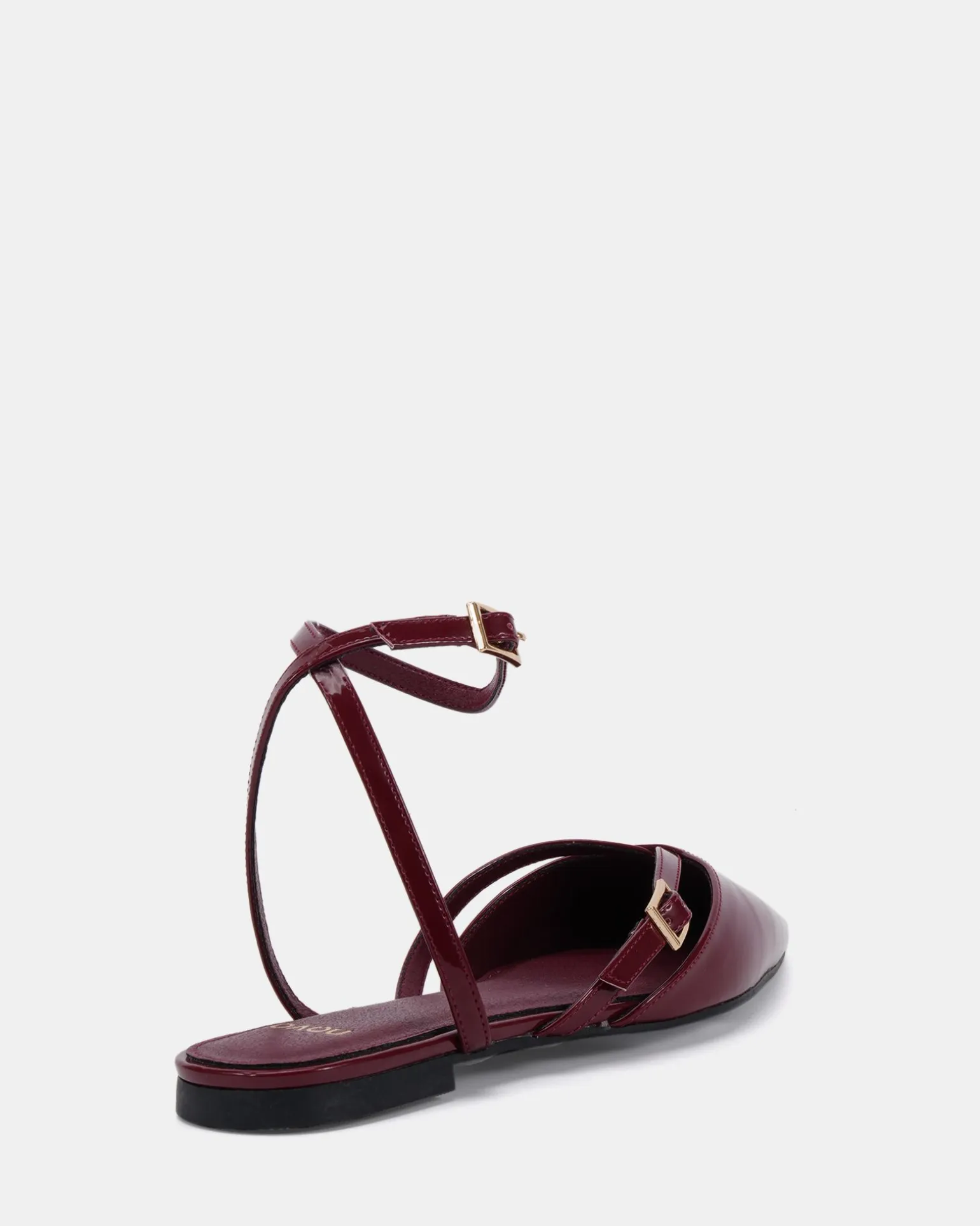 CALANTHE DEEP RED PATENT Ballet Flats