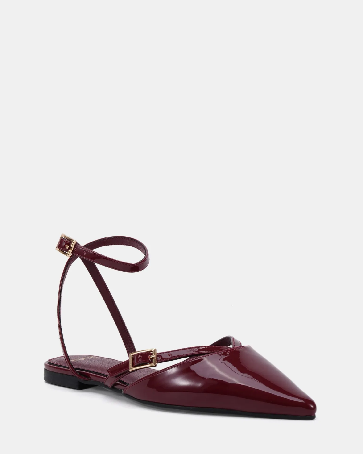 CALANTHE DEEP RED PATENT Ballet Flats