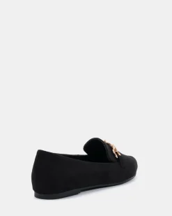 CALLIOPE Black Suede Ballet Flats