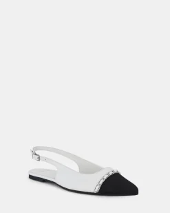 CANDI WHITE Ballet Flats