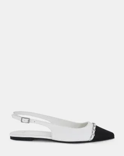 CANDI WHITE Ballet Flats