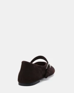 CANELO ESPRESSO SUEDE Ballet Flats