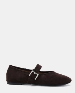 CANELO ESPRESSO SUEDE Ballet Flats