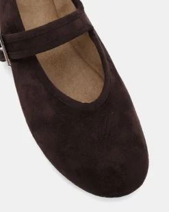 CANELO ESPRESSO SUEDE Ballet Flats