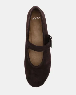 CANELO ESPRESSO SUEDE Ballet Flats