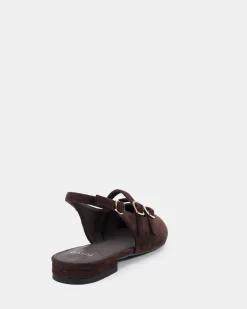 CANNY ESPRESSO SUEDE Ballet Flats