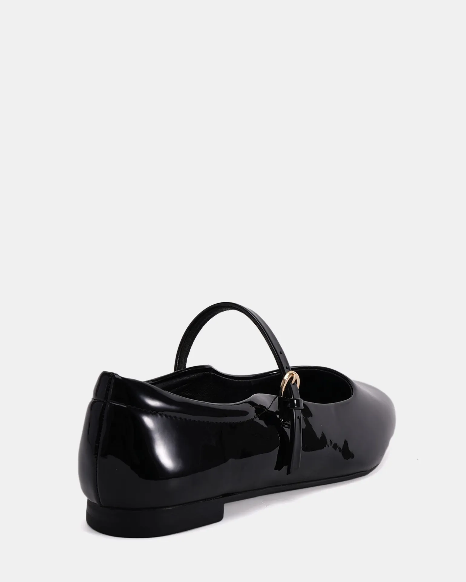 CARABELLO Black Patent Ballet Flats