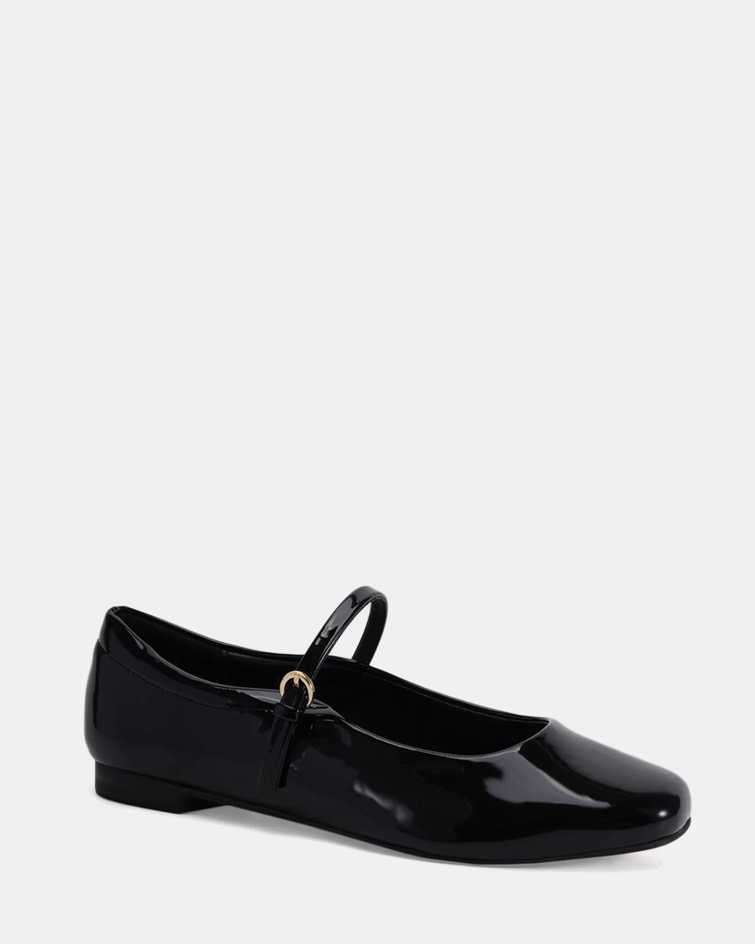 CARABELLO Black Patent Ballet Flats