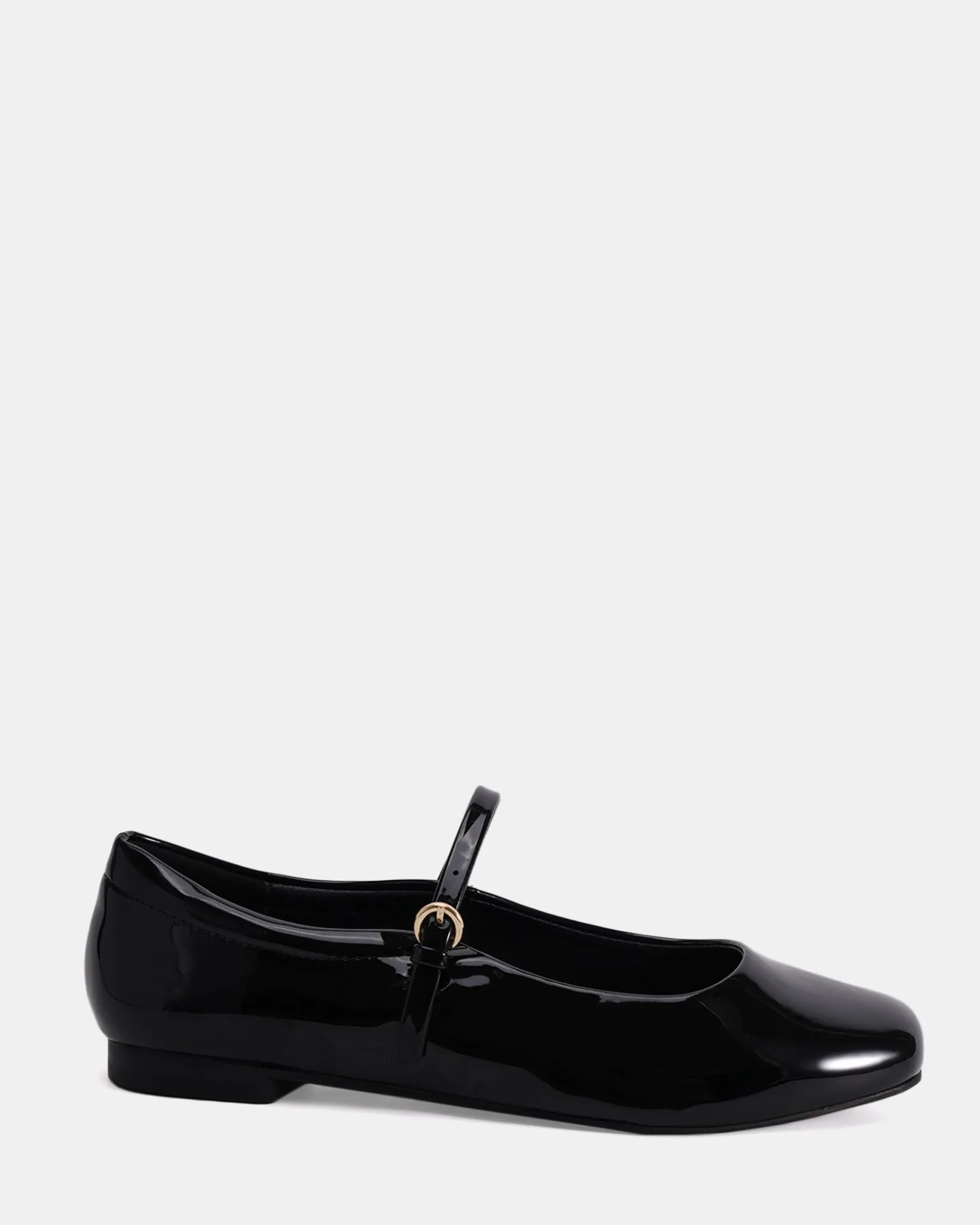 CARABELLO Black Patent Ballet Flats