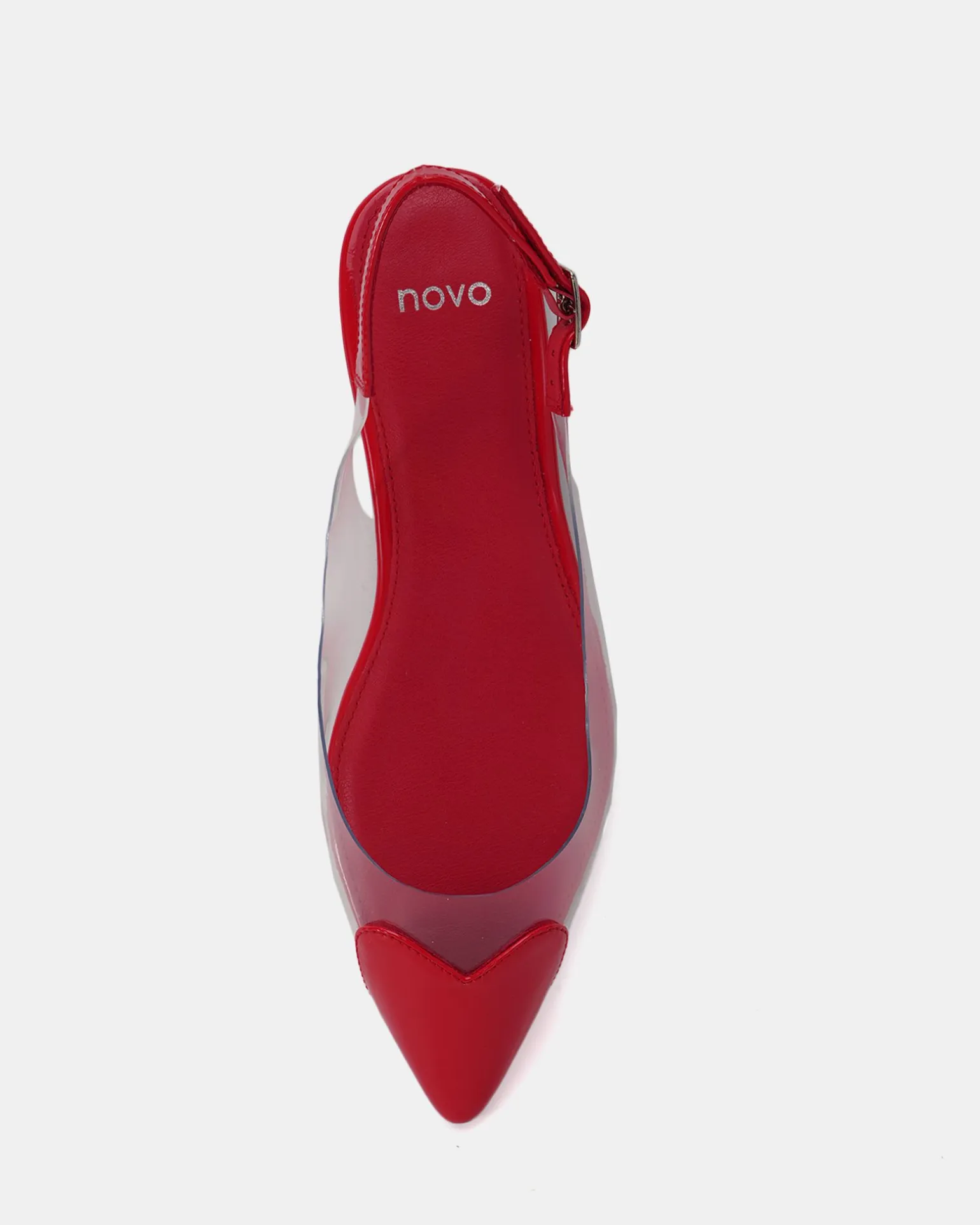 CARESS Red Patent Ballet Flats