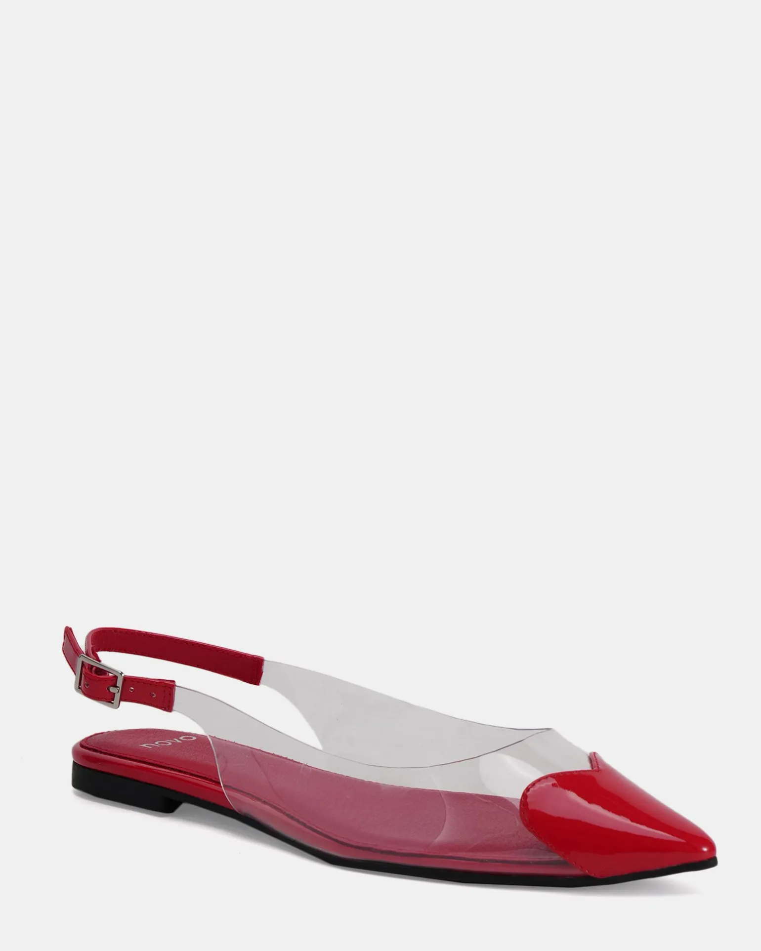 CARESS Red Patent Ballet Flats