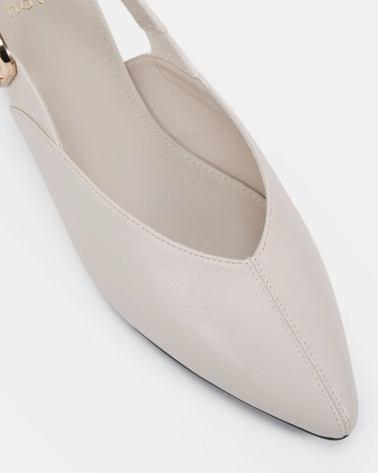 CARITAS CREAM SMOOTH Ballet Flats