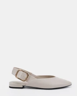 CARITAS CREAM SMOOTH Ballet Flats