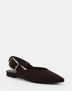 CARITAS ESPRESSO SUEDE Ballet Flats
