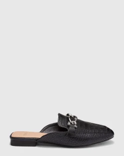 CARLETTA Black Croc