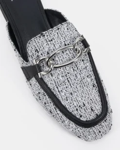 CARLETTA BLACK TWEED Ballet Flats