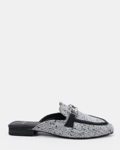 CARLETTA BLACK TWEED Ballet Flats
