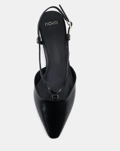 CARLISTA BLACK CRINKLE PATENT Smart Casual