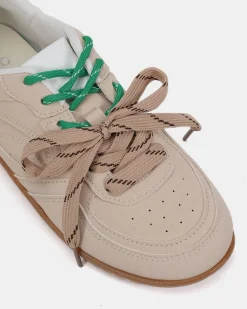 CAROOSO BEIGE Lace Up Sneakers