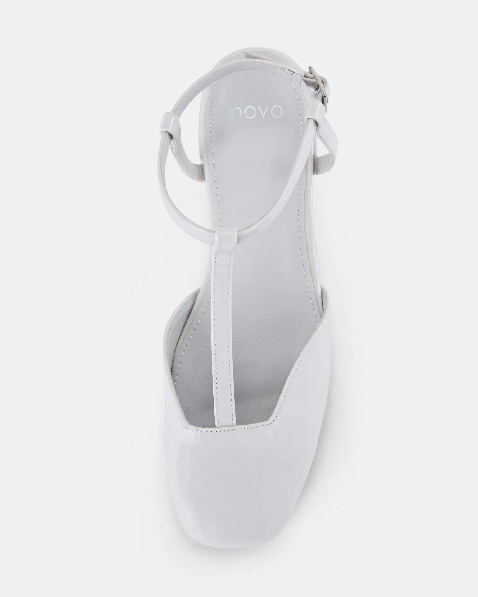 CASERTA CREAM PATENT Ballet Flats