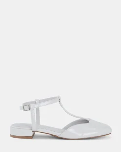 CASERTA CREAM PATENT Ballet Flats