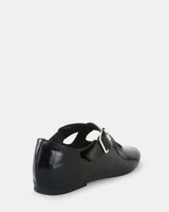 CASORIA Black Patent Ballet Flats