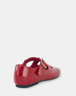 CASORIA Red Patent Ballet Flats