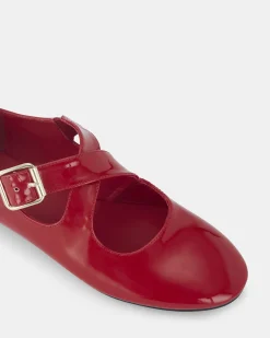 CASORIA Red Patent Ballet Flats