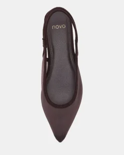 CASSEY ESPRESSO MESH Ballet Flats