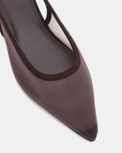 CASSEY ESPRESSO MESH Ballet Flats