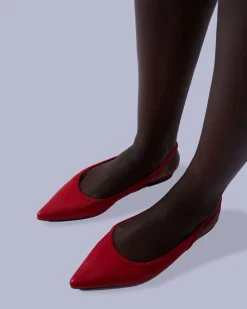 CASSEY RED Ballet Flats