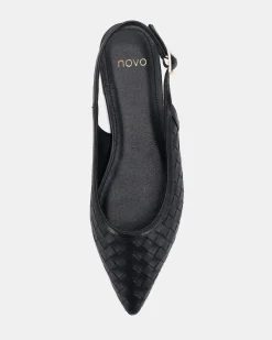 CELLAR BLACK Ballet Flats