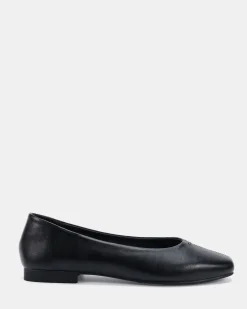 CENT Black Smooth Ballet Flats