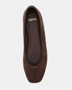 CENT ESPRESSO SUEDE Ballet Flats