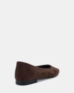 CENT ESPRESSO SUEDE Ballet Flats
