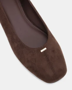 CENT ESPRESSO SUEDE Ballet Flats
