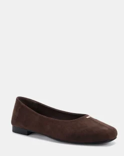 CENT ESPRESSO SUEDE Ballet Flats