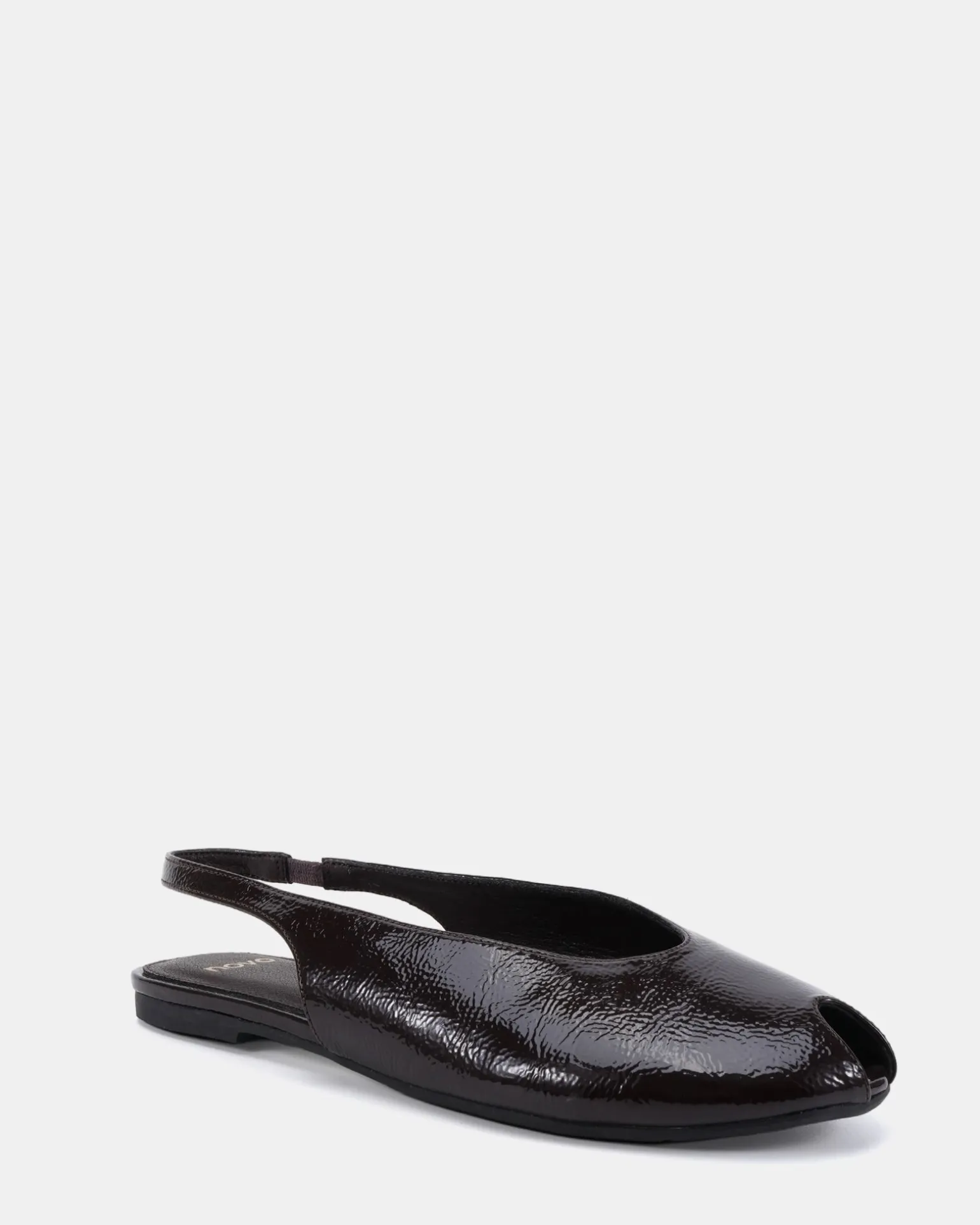 CHADWICK ESPRESSO CRINKLE PATENT Ballet Flats