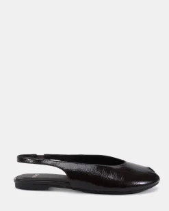 CHADWICK ESPRESSO CRINKLE PATENT Ballet Flats